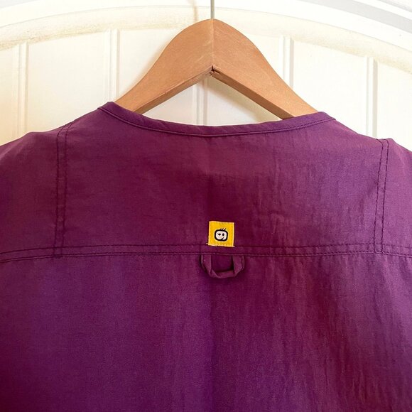 Four Stretch 4 New Set Scrubs L Unisex Purple Top Bottom - Picture 10 of 13